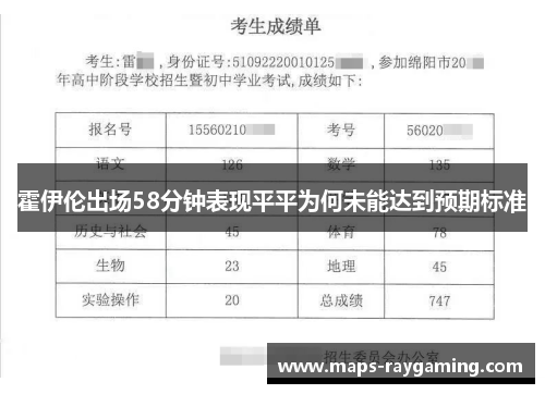 霍伊伦出场58分钟表现平平为何未能达到预期标准 霍伊伦出场58分钟表现平平为何未能达到预期标准